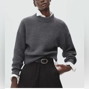 Everlane Texture Cotton Crew sweater- XS